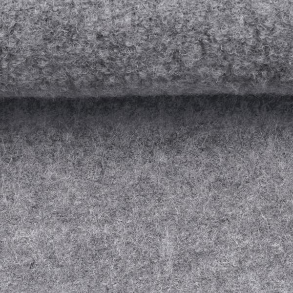 Merino Wollfleece Grau meliert  by Swafing